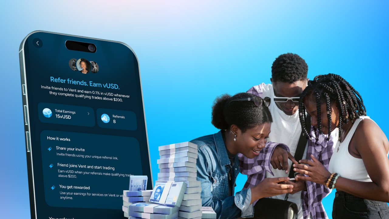 refer and earn on vent